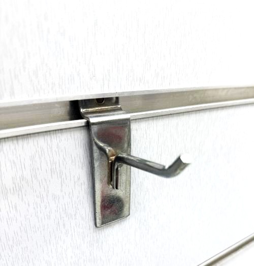 Haken für Lamellenwand, Paneelwand, Warenträger, 10 cm Ø 6mm 