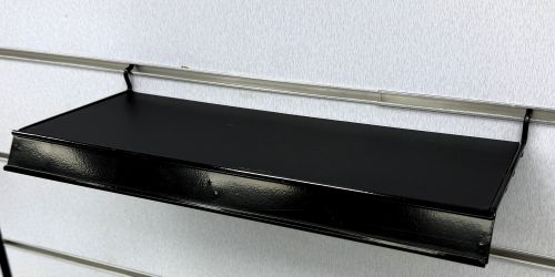 Regal für Lamellenwand Paneelwand Warenregal 45 cm Schwarz