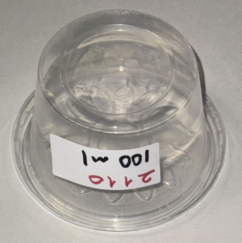 Soßenbecher rund 100 ml PP klar mit Deckel Dipbecher Dressing Einweg Art 2110