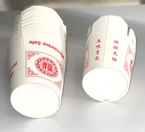 Asiabox Dragon Kraftpapier 770 ml 26 OZ Faltbox Foodbox Einweg Nudelbox 9007 D