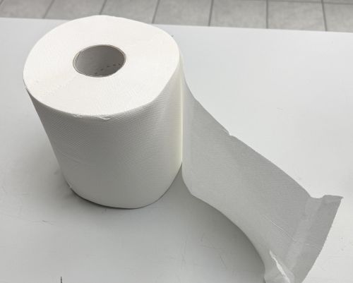 6x Handtuchrollen 2-lagig Hochweiß Handtuchpapier Werkstatt Haushalt perforiert 1003_5