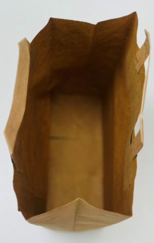 Tragetaschen Papiertüten braun Flachhenkel Papier Tüte Taschen 22x10x28 cm PT01