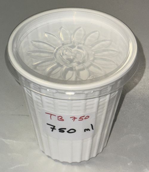  Thermobecher 750 ml aus pp Suppenbecher heiß kalt recycelbar weiß TB750