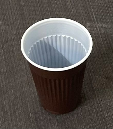 Automaten Plastik Becher Thermo Kaffee Tee 180 ml 0,18 ml Braun / Weiß Art 1551