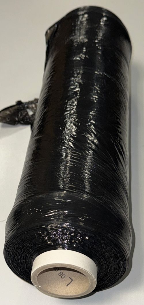 PE Wickelstretchfolie Schwarz Palettenfolie LLDPE 500 mm 17my x 2 KG Art 0101