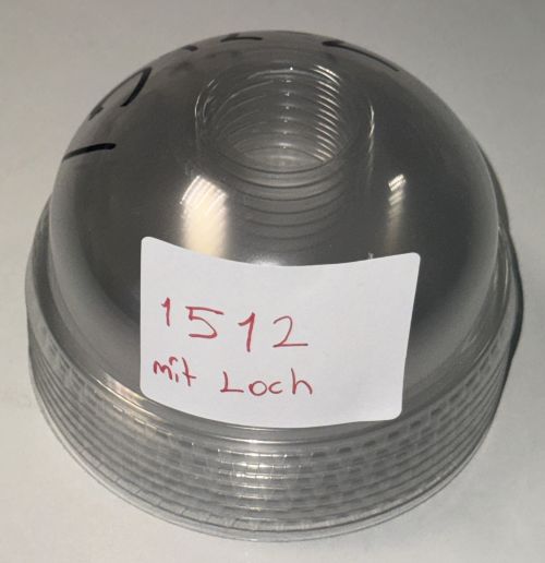 Dom Deckel mit Loch Transparent  PET  Passend für 1508 1511 1513 1514 Art 1512