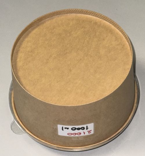  Kraft Salatbox Einweg 1000 ml Bio Salatschalen Rund Braun Kartonschale SB1000