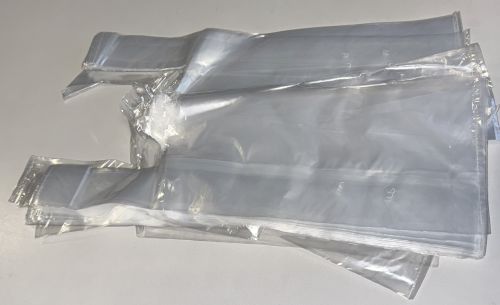 TÜTEN PLASTIK HEMDCHEN TRAGETASCHEN LDPE 28+14x48 cm TRANSPARENT MARKT TÜTE BEUTEL Art 0057
