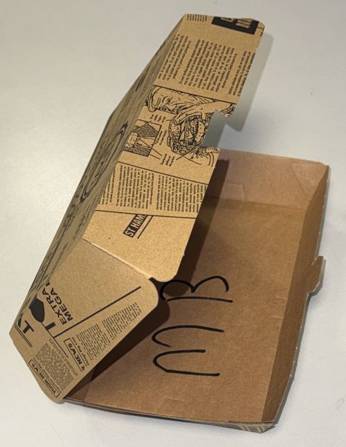 Lunchbox Kraftpapier 192x110x80 mm Snackbox Box Menübox Take me away Art mb