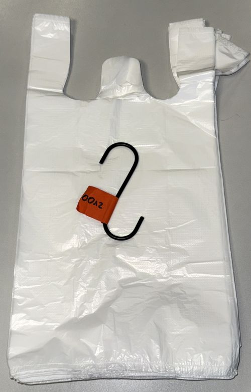 TÜTEN PLASTIK HEMDCHEN TRAGETASCHEN 10 µ HDPE 25+12x45cm WEIß TÜTE  0012