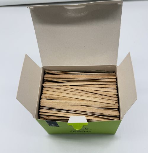 Bio Holz Rührer 140mm Rührstäbchen 14 cm Tee Kaffee Einweg Heissgetränke 1748_D