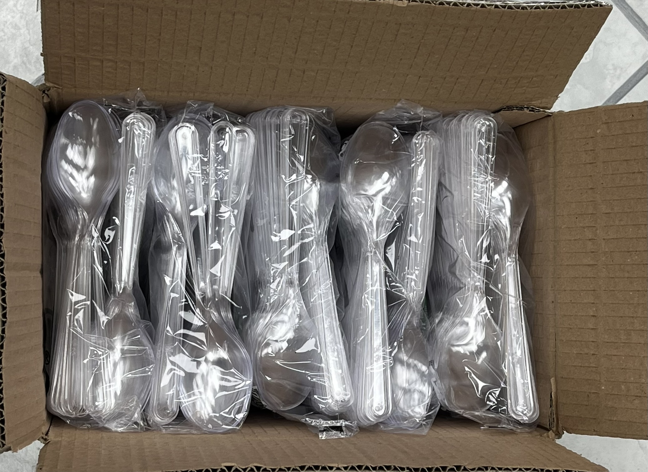 Plastiklöffel Mehrweg Besteck Löffel Transparent 175 mm lebensmittelecht 1542_T