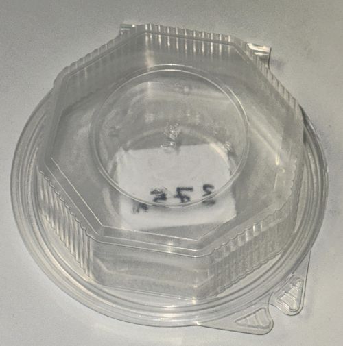 Haushaltsbox Salatbox 250 ml PP 8‑eckig klar mit Deckel | Einweg Schale 1605