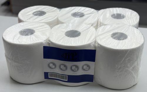 6x Handtuchrollen 2-lagig Hochweiß Handtuchpapier Werkstatt Haushalt perforiert 1003_5