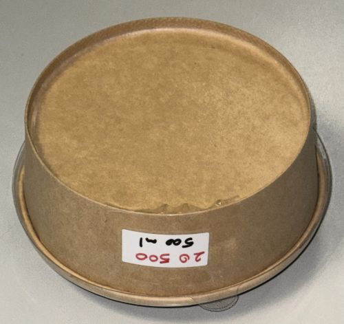  Kraft Salatbox Einweg 500 ml Bio Salatschalen Rund Braun Kartonschale SB500