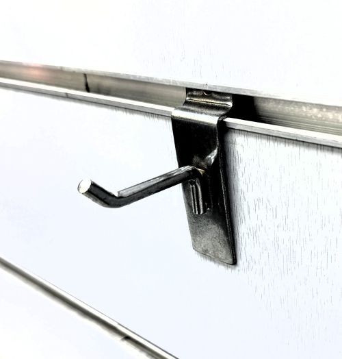 Haken für Lamellenwand, Paneelwand, Warenträger, 5 cm  Ø 6mm