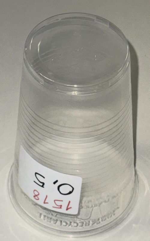 Einwegbecher 500ml 0,5 l transparent Plastikbecher Trinkbecher P.P. Art 1518
