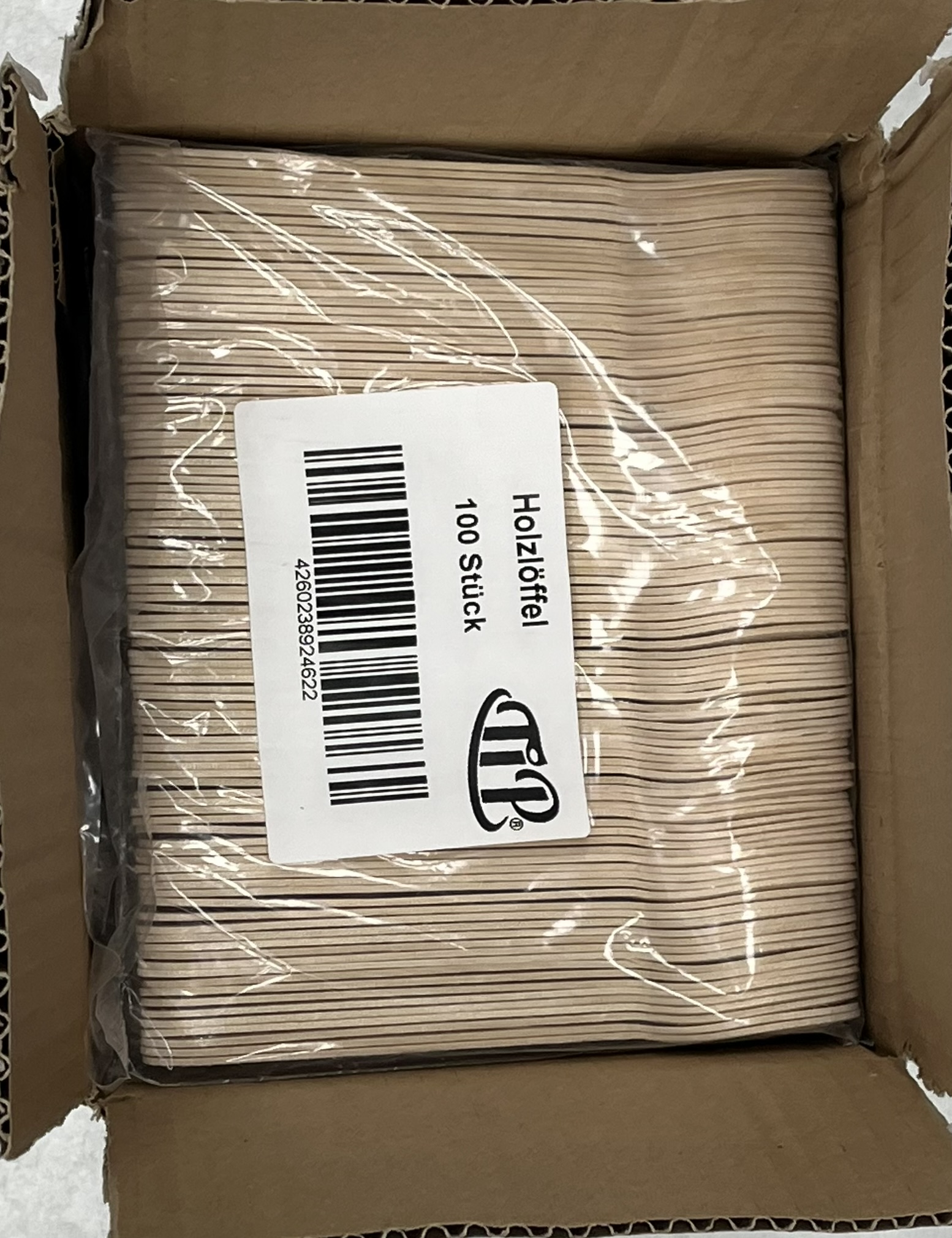 Einweglöffel 160 mm Bio Holzlöffel lebensmittelecht Holz Löffel Natur Party 1542_H