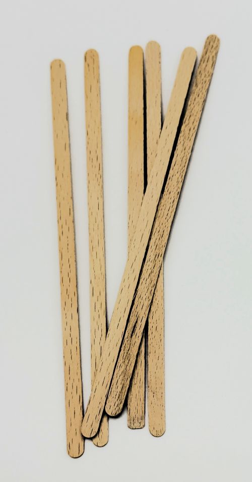 Bio Holz Rührer 140mm Rührstäbchen 14 cm Tee Kaffee Einweg Heissgetränke 1748_D