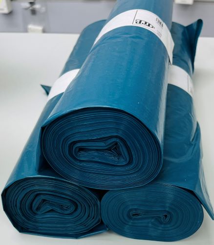 Abfallbeutel 120L Rollen Müllsack Säcke 35µ Tüten Stark Blau Müllsäcke 70x110cm Art 0170