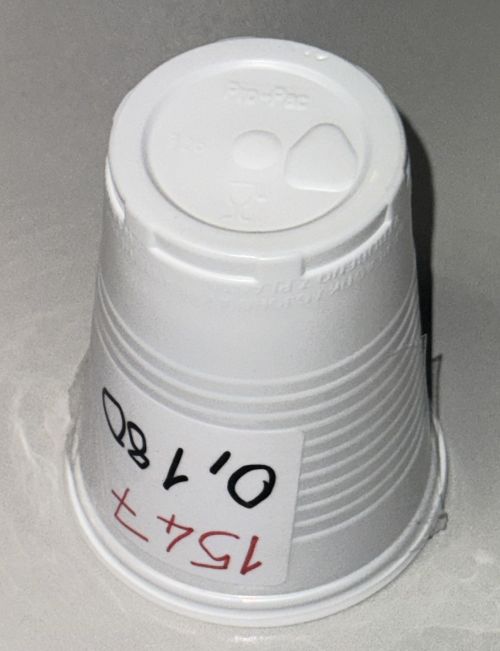 Plastikbecher 180ml Weiß Party Becher Kaltgetränke PP Einweg Trinkbecher 1547