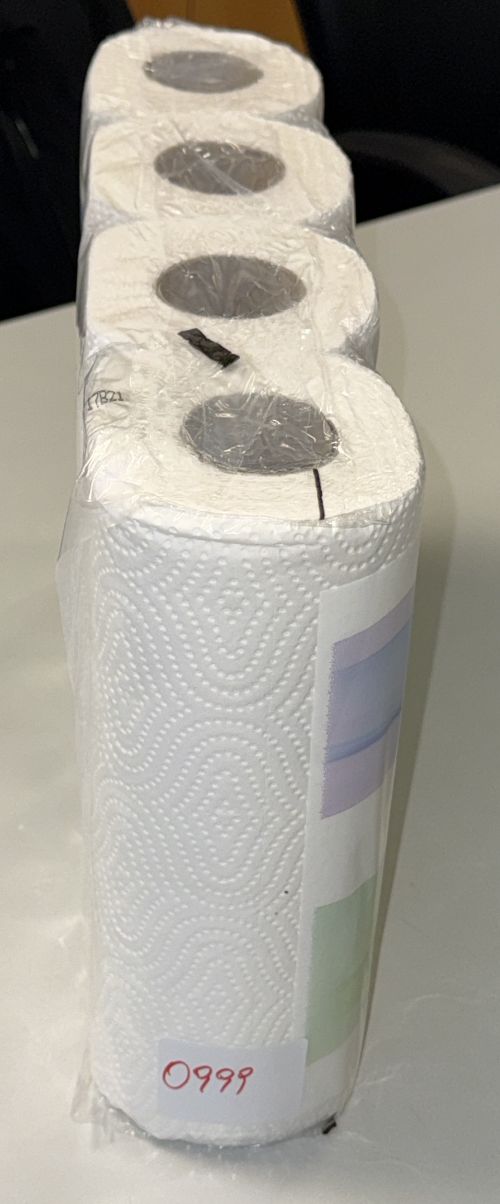 32 Küchenrollen Küchentücher Küchenkrepp 3-lagig 26cm weiß 50 Blatt (8x4) Art 0999