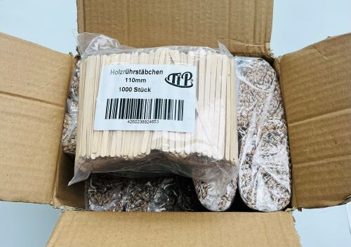 Holzstäbchen 110 mm Kaffee Tee Heißgetränk Bio Einweg 1749