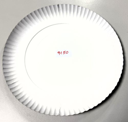 Pappteller rund  ⌀ 26 cm, 3 cm tief, Einwegteller weiß, stabil umweltfreundlich, 9150