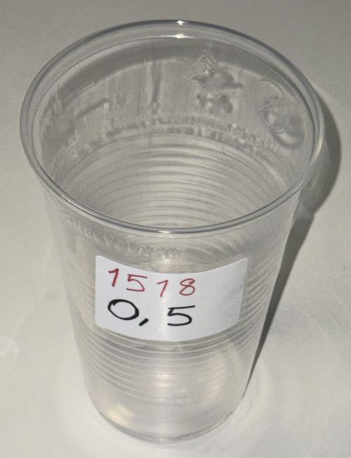 Einwegbecher 500ml 0,5 l transparent Plastikbecher Trinkbecher P.P. Art 1518
