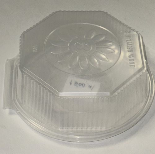 Haushaltsbox Salatbox 1500 ml PP 8‑eckig klar mit Deckel | Einweg Schale 1631