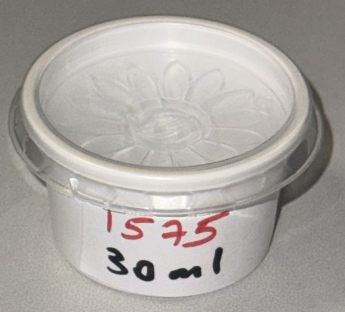 Dressingbecher Dippbecher 30 ml weiß mit transparentem Deckel PP 1575