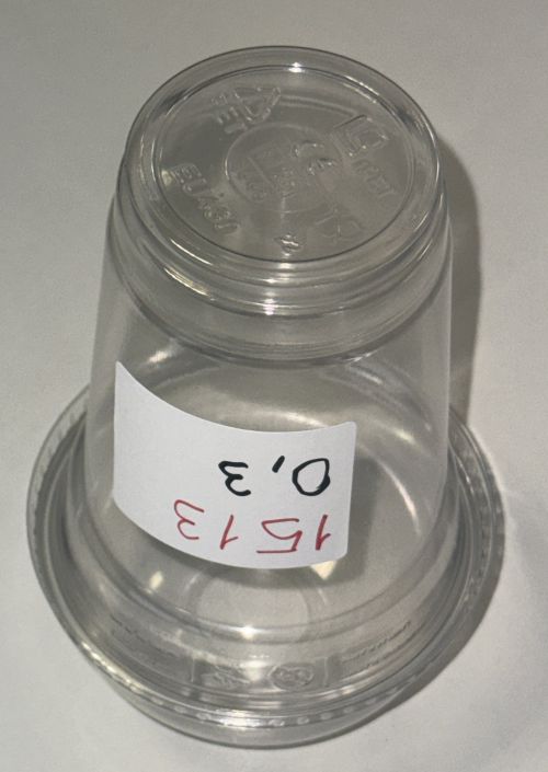 Smoothiebecher Ausschankbecher 300ml PET Becher Transparent Einweg Plastik 1513