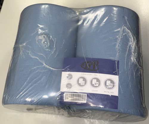 Werkstattrolle Blau 36x36 cm 2-Lagig 500 Blatt Putztuch Rolle Papier Art 1005