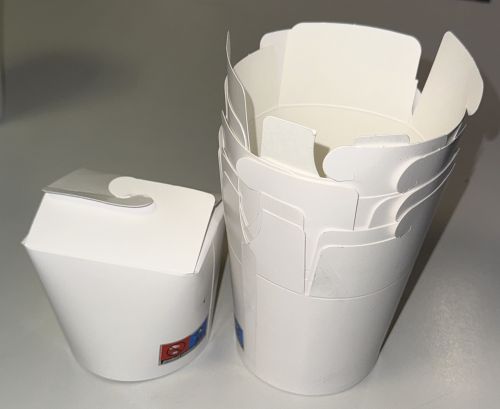 Menübox Dönerbox Kraftpapier 770 ml 26 OZ Faltbox Foodbox Einweg Nudelbox 9007N