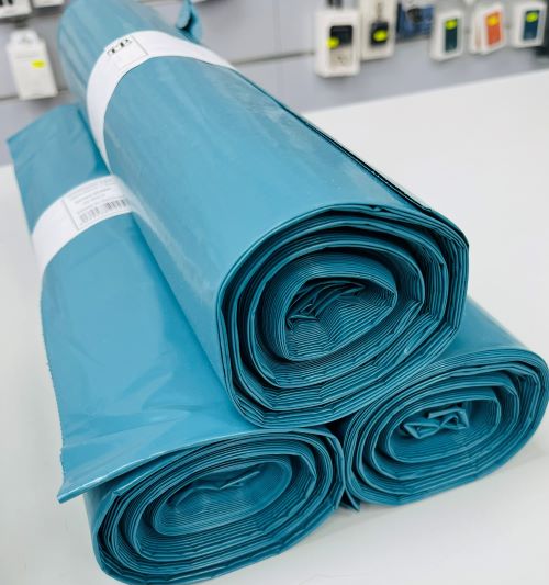 Abfallbeutel 120L Müllsack Rollen Stark Blau 70µ 70x110cm Tüten Art 0190