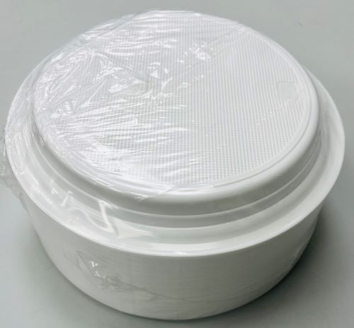 Plastikteller Weiß Rund Mehrweg Teller ungeteilt Menüteller Party Teller 1530_MW 