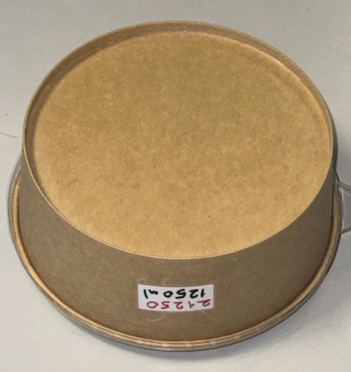  Kraft Salatbox Einweg 1300 ml Bio Salatschalen Rund Braun Kartonschale SB1300