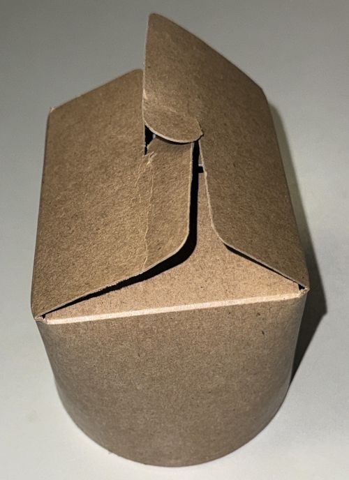  Dönerbox Braun Kraftpapier 770 ml 26 OZ mit Faltdeckel  Einweg Nudelbox Art 9007K