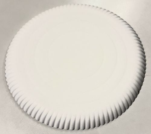 Pappteller rund ⌀ 32 cm, 3 cm tief, Einwegteller weiß, umweltfreundlich, 9180