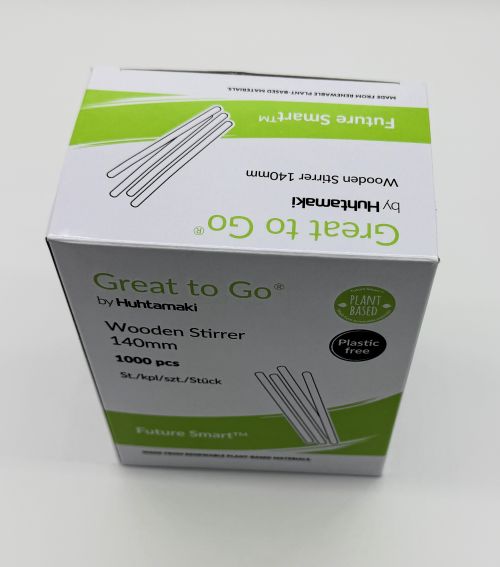 Bio Holz Rührer 140mm Rührstäbchen 14cm Tee Kaffee Einweg Heissgetränke Art 1748