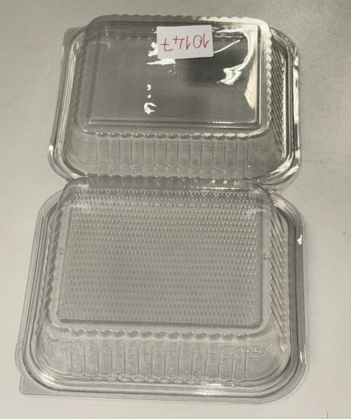 Salatbox schale rechteckig 1000 ml Klapbox PP Klappschale 10147