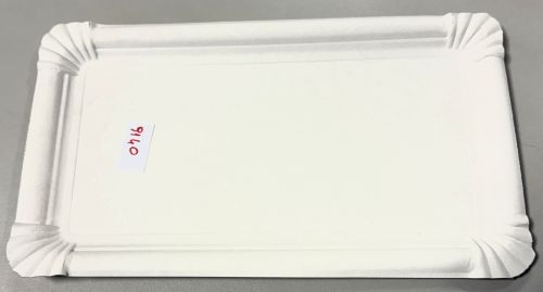 Rechteckige Pappteller 34 1/3 ca 19x33 cm – Einwegteller nachhaltig | Art. 9140