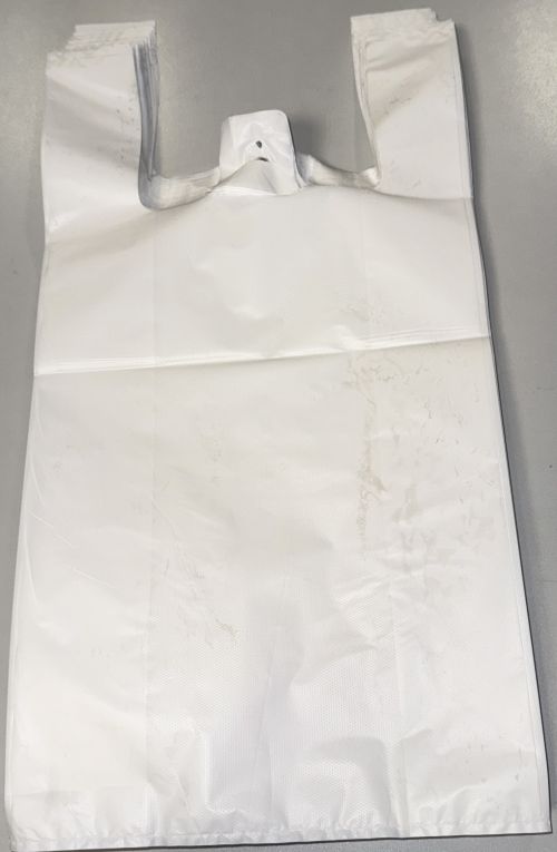 TÜTEN PLASTIK HEMDCHEN TRAGETASCHEN HDPE 32+20x60 cm WEISS TÜTE BEUTEL Art 0033