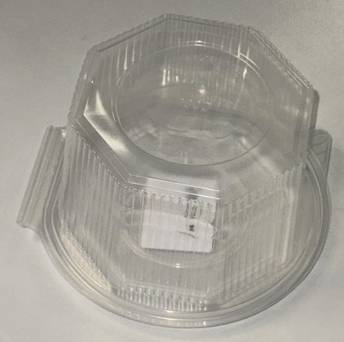 Haushaltsbox Salatbox 1000 ml PP 8‑eckig klar mit Deckel | Einweg Schale 1630