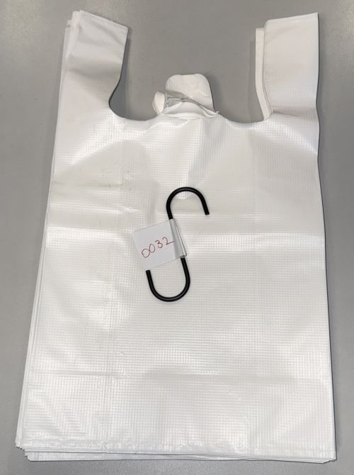 TÜTEN PLASTIK HEMDCHEN TRAGETASCHEN HDPE 28+14x48 cm WEISS GRÜN TÜTE BEUTEL 0032