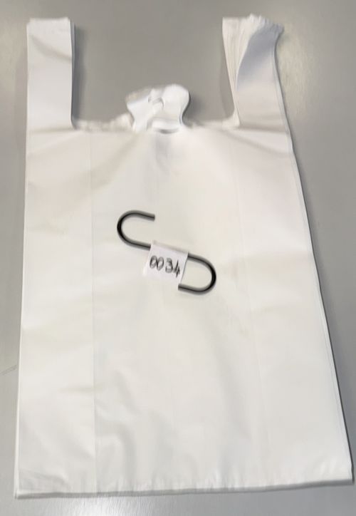  TÜTEN PLASTIK HEMDCHEN TRAGETASCHEN HDPE 30+18x55 cm WEISS  51 µ BEUTEL 0034