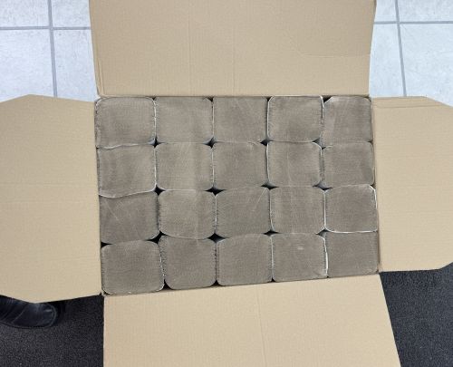 Papierhandtücher Falthandtücher Einmal-Handtücher Natur Grau ZZ-Falz 25x23 cm 1001