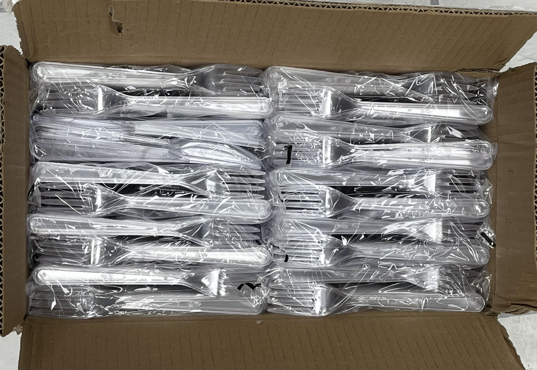 Einweggabel transparent 175 mm Kunststoff lebensmittelecht Plastikgabel Art 1541_T