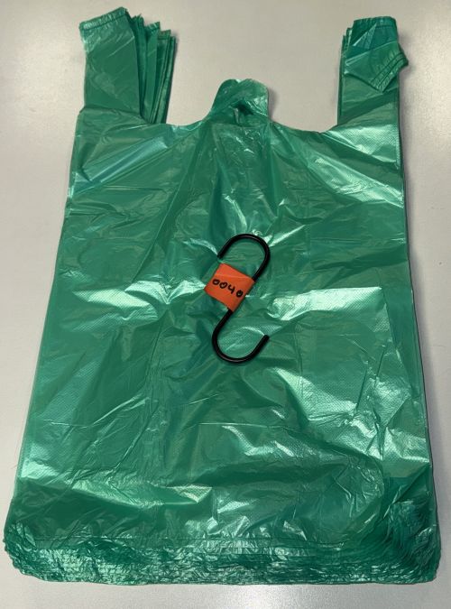 TÜTE HEMDCHEN TRAGETASCHEN 12 µ HDPE 30+16x52 cm GRÜN TÜTE Beutel 0040