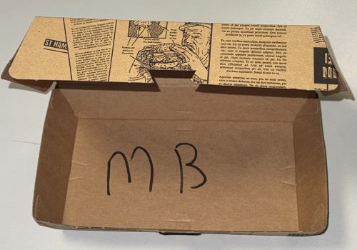 Lunchbox Kraftpapier 192x110x80 mm Snackbox Box Menübox Take me away Art mb